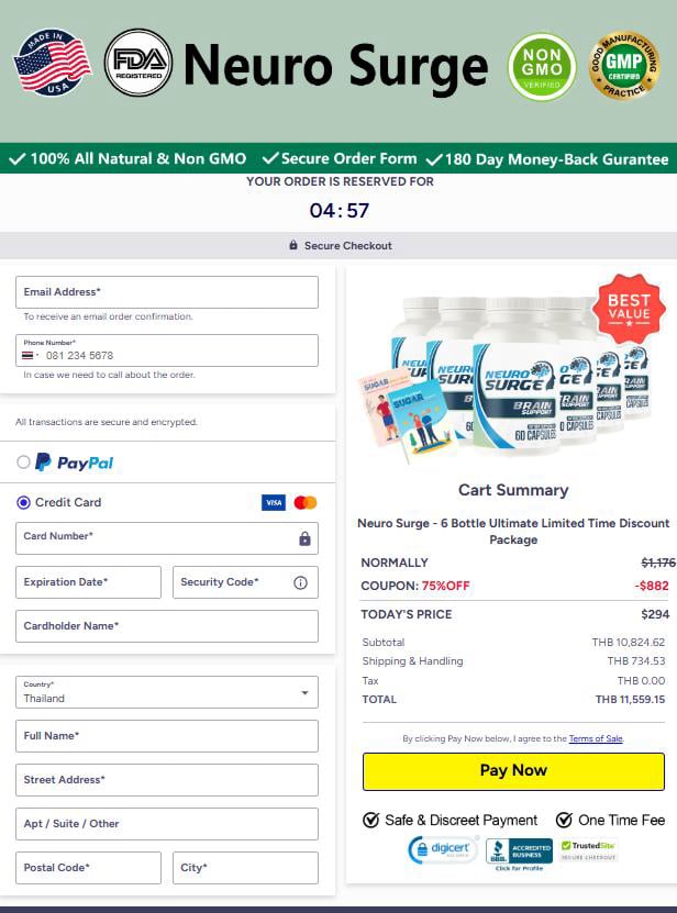Neuro Surge - Secure checkout
